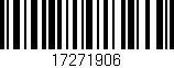 Código de barras (EAN, GTIN, SKU, ISBN): '17271906'