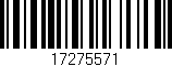 Código de barras (EAN, GTIN, SKU, ISBN): '17275571'