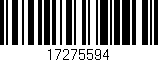 Código de barras (EAN, GTIN, SKU, ISBN): '17275594'