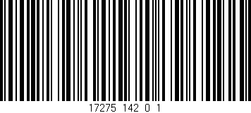Código de barras (EAN, GTIN, SKU, ISBN): '17275_142_0_1'