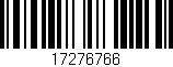 Código de barras (EAN, GTIN, SKU, ISBN): '17276766'