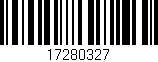Código de barras (EAN, GTIN, SKU, ISBN): '17280327'