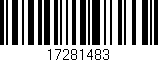 Código de barras (EAN, GTIN, SKU, ISBN): '17281483'
