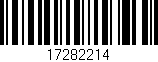 Código de barras (EAN, GTIN, SKU, ISBN): '17282214'