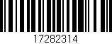 Código de barras (EAN, GTIN, SKU, ISBN): '17282314'