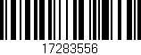 Código de barras (EAN, GTIN, SKU, ISBN): '17283556'