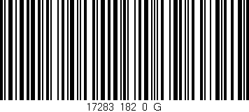 Código de barras (EAN, GTIN, SKU, ISBN): '17283_182_0_G'