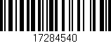 Código de barras (EAN, GTIN, SKU, ISBN): '17284540'