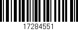 Código de barras (EAN, GTIN, SKU, ISBN): '17284551'