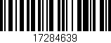 Código de barras (EAN, GTIN, SKU, ISBN): '17284639'