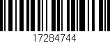 Código de barras (EAN, GTIN, SKU, ISBN): '17284744'