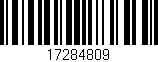 Código de barras (EAN, GTIN, SKU, ISBN): '17284809'