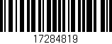 Código de barras (EAN, GTIN, SKU, ISBN): '17284819'