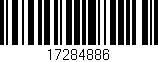 Código de barras (EAN, GTIN, SKU, ISBN): '17284886'