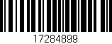Código de barras (EAN, GTIN, SKU, ISBN): '17284899'