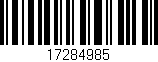 Código de barras (EAN, GTIN, SKU, ISBN): '17284985'