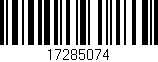 Código de barras (EAN, GTIN, SKU, ISBN): '17285074'