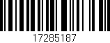 Código de barras (EAN, GTIN, SKU, ISBN): '17285187'