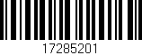 Código de barras (EAN, GTIN, SKU, ISBN): '17285201'