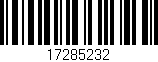 Código de barras (EAN, GTIN, SKU, ISBN): '17285232'