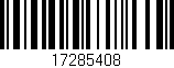 Código de barras (EAN, GTIN, SKU, ISBN): '17285408'
