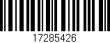 Código de barras (EAN, GTIN, SKU, ISBN): '17285426'