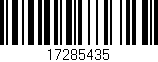 Código de barras (EAN, GTIN, SKU, ISBN): '17285435'