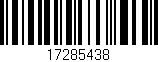 Código de barras (EAN, GTIN, SKU, ISBN): '17285438'