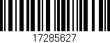 Código de barras (EAN, GTIN, SKU, ISBN): '17285627'