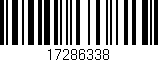 Código de barras (EAN, GTIN, SKU, ISBN): '17286338'