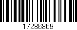 Código de barras (EAN, GTIN, SKU, ISBN): '17286869'