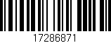 Código de barras (EAN, GTIN, SKU, ISBN): '17286871'
