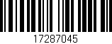 Código de barras (EAN, GTIN, SKU, ISBN): '17287045'