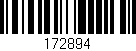 Código de barras (EAN, GTIN, SKU, ISBN): '172894'