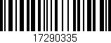 Código de barras (EAN, GTIN, SKU, ISBN): '17290335'
