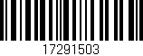 Código de barras (EAN, GTIN, SKU, ISBN): '17291503'