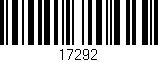 Código de barras (EAN, GTIN, SKU, ISBN): '17292'