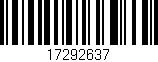 Código de barras (EAN, GTIN, SKU, ISBN): '17292637'