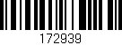 Código de barras (EAN, GTIN, SKU, ISBN): '172939'
