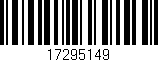 Código de barras (EAN, GTIN, SKU, ISBN): '17295149'