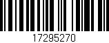 Código de barras (EAN, GTIN, SKU, ISBN): '17295270'