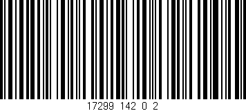 Código de barras (EAN, GTIN, SKU, ISBN): '17299_142_0_2'