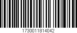 Código de barras (EAN, GTIN, SKU, ISBN): '1730011814042'