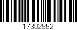 Código de barras (EAN, GTIN, SKU, ISBN): '17302992'