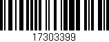 Código de barras (EAN, GTIN, SKU, ISBN): '17303399'
