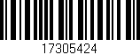 Código de barras (EAN, GTIN, SKU, ISBN): '17305424'