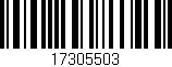 Código de barras (EAN, GTIN, SKU, ISBN): '17305503'
