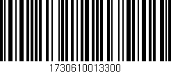 Código de barras (EAN, GTIN, SKU, ISBN): '1730610013300'