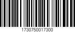 Código de barras (EAN, GTIN, SKU, ISBN): '1730750017300'