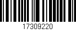 Código de barras (EAN, GTIN, SKU, ISBN): '17309220'